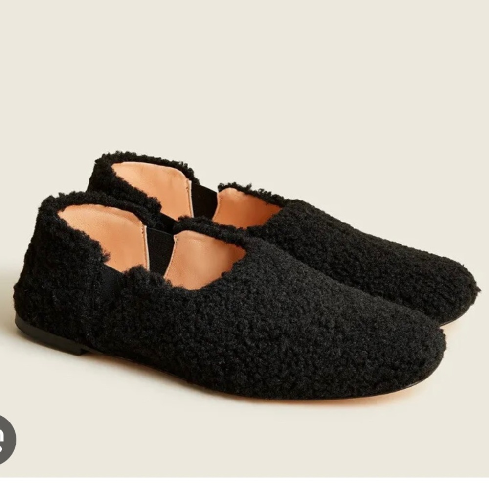 J Crew Sherpa Flats